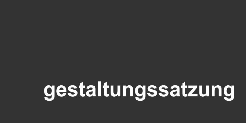 Gestaltungssatzung